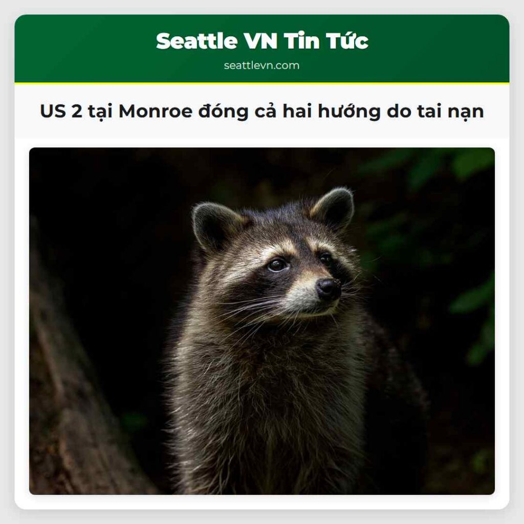 US 2 tại Monroe đóng cả hai hướng do tai nạn