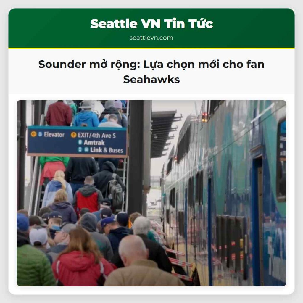 Sounder mở rộng: Lựa chọn mới cho fan Seahawks