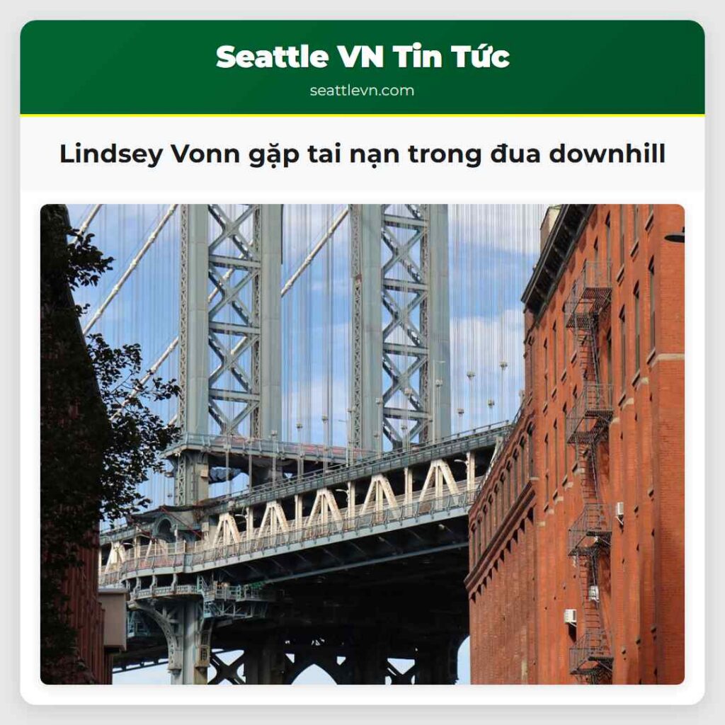 Lindsey Vonn gặp tai nạn trong đua downhill