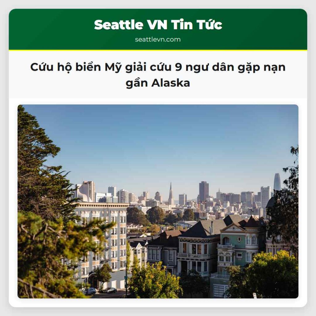 Cứu hộ biển Mỹ giải cứu 9 ngư dân gặp nạn gần