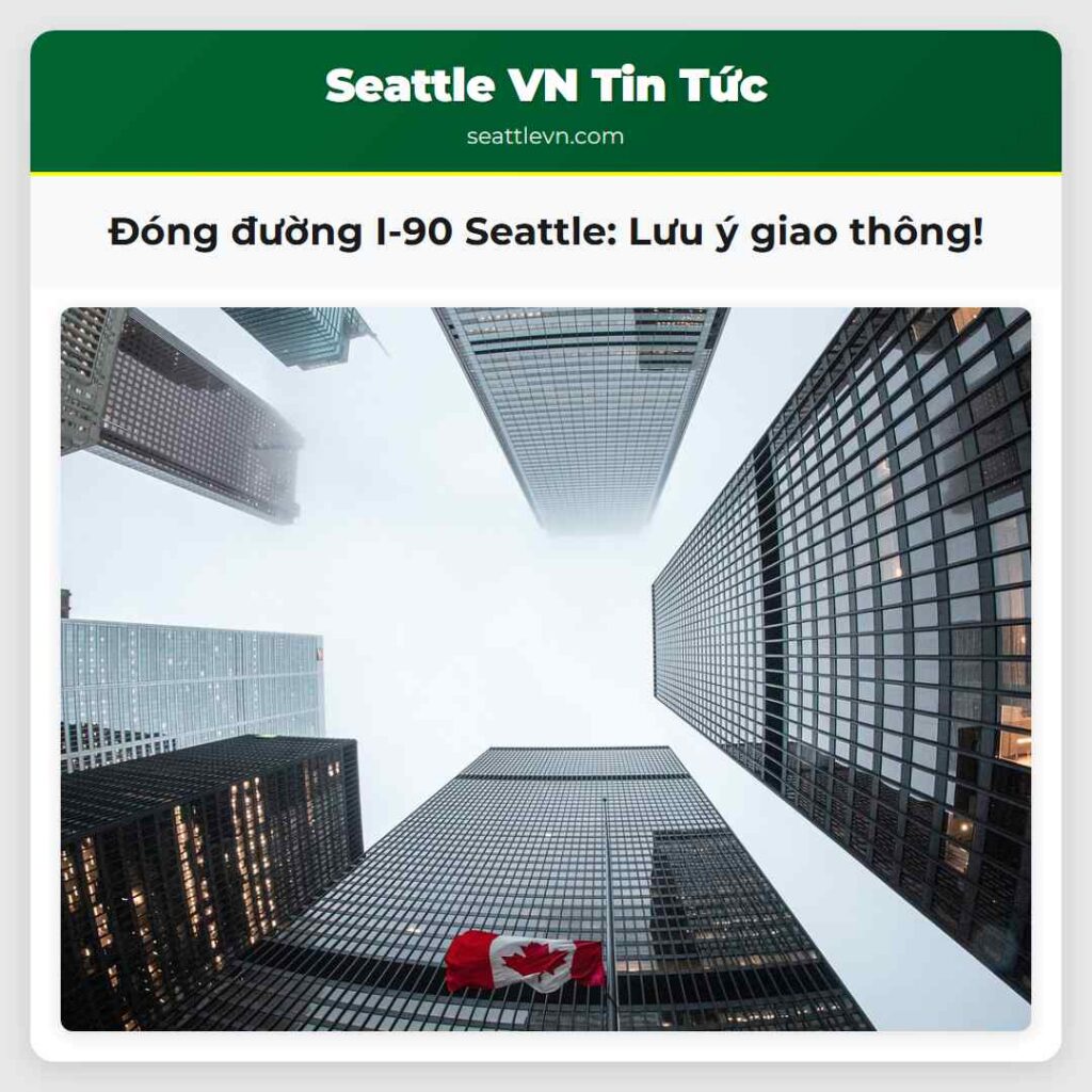 Đóng đường I-90 Seattle: Lưu ý giao thông!