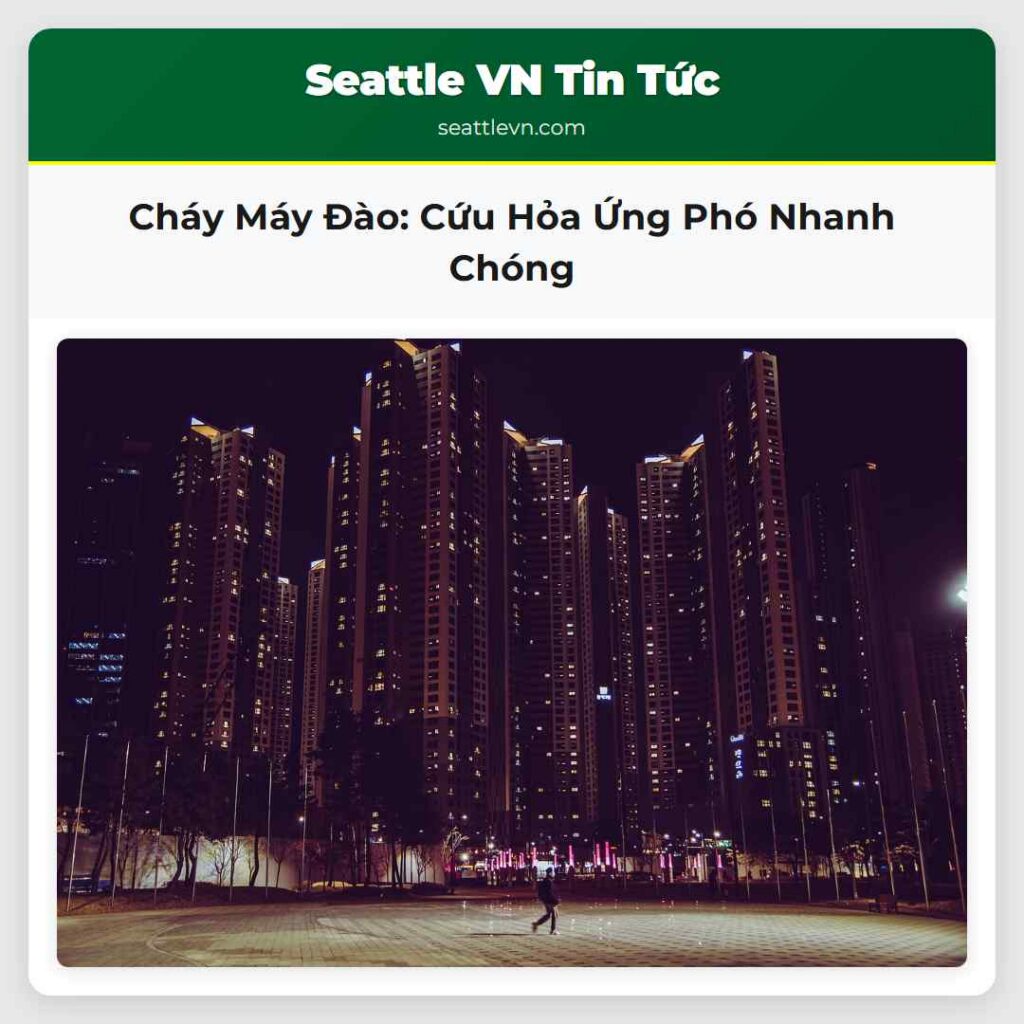 Cháy Máy Đào: Cứu Hỏa Ứng Phó Nhanh Chóng