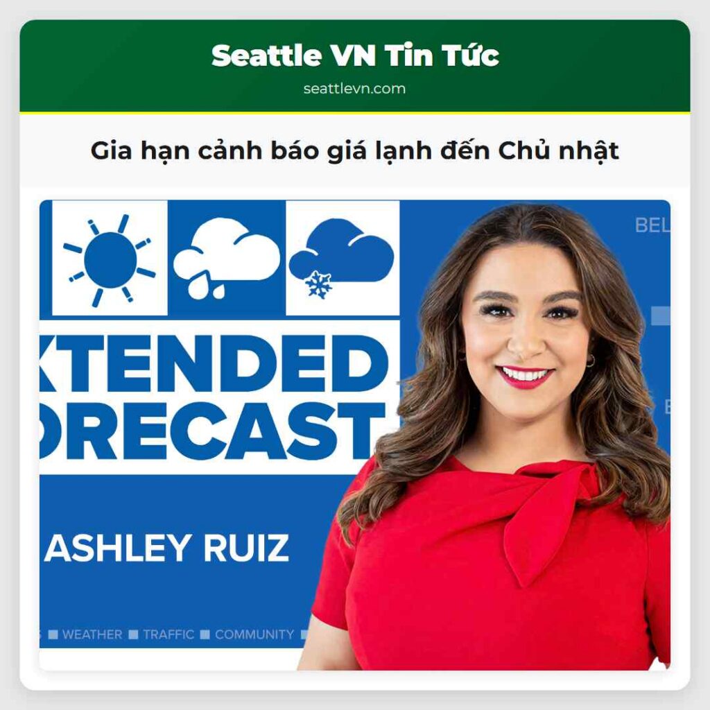 Gia hạn cảnh báo giá lạnh đến Chủ nhật