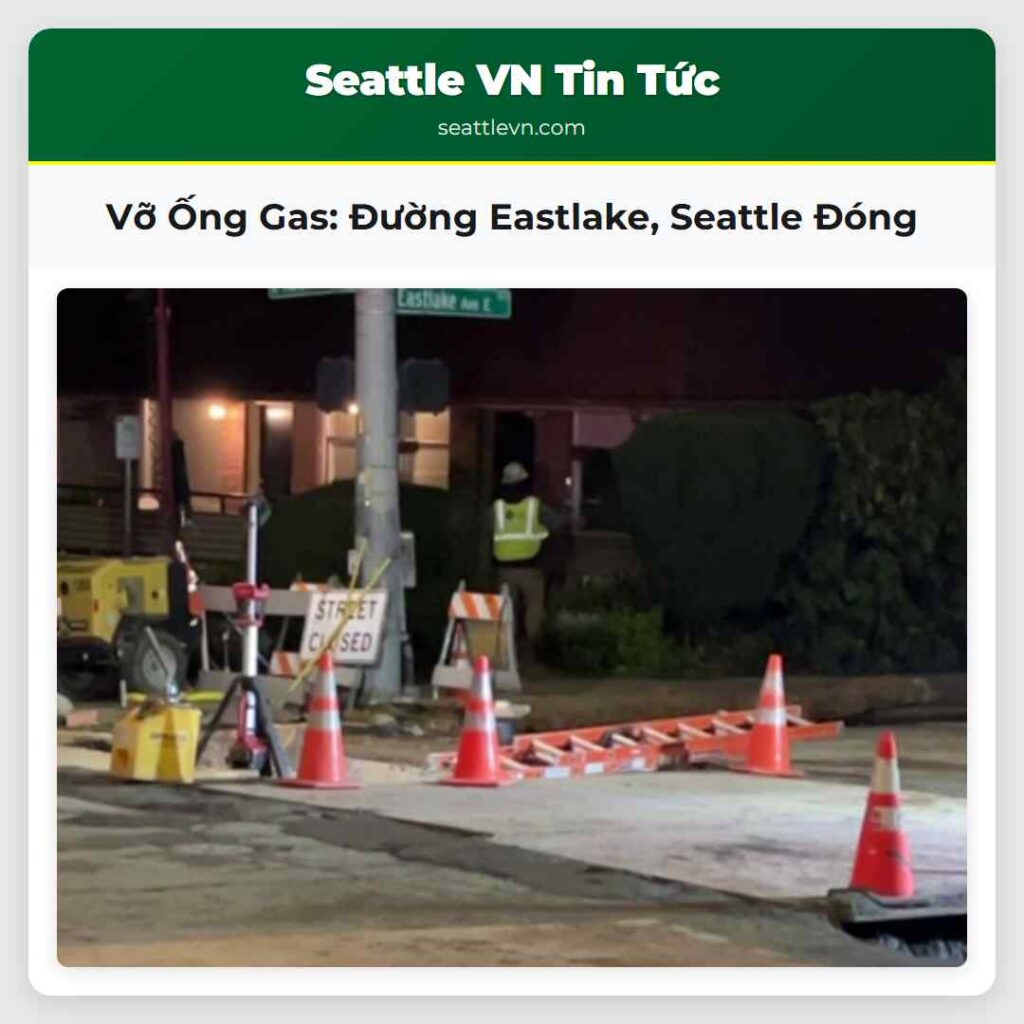 Vỡ Ống Gas: Đường Eastlake, Seattle Đóng
