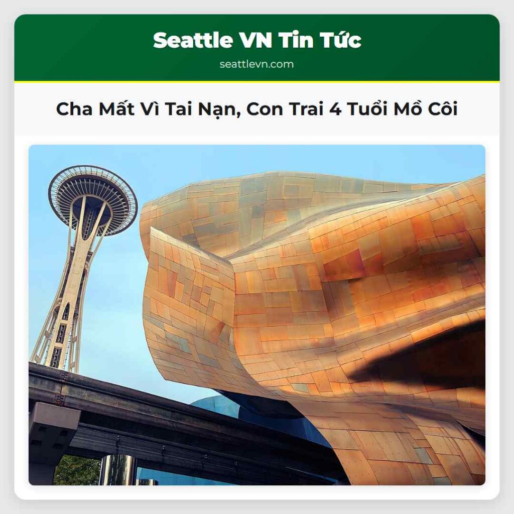 Cha Mất Vì Tai Nạn, Con Trai 4 Tuổi Mồ Côi