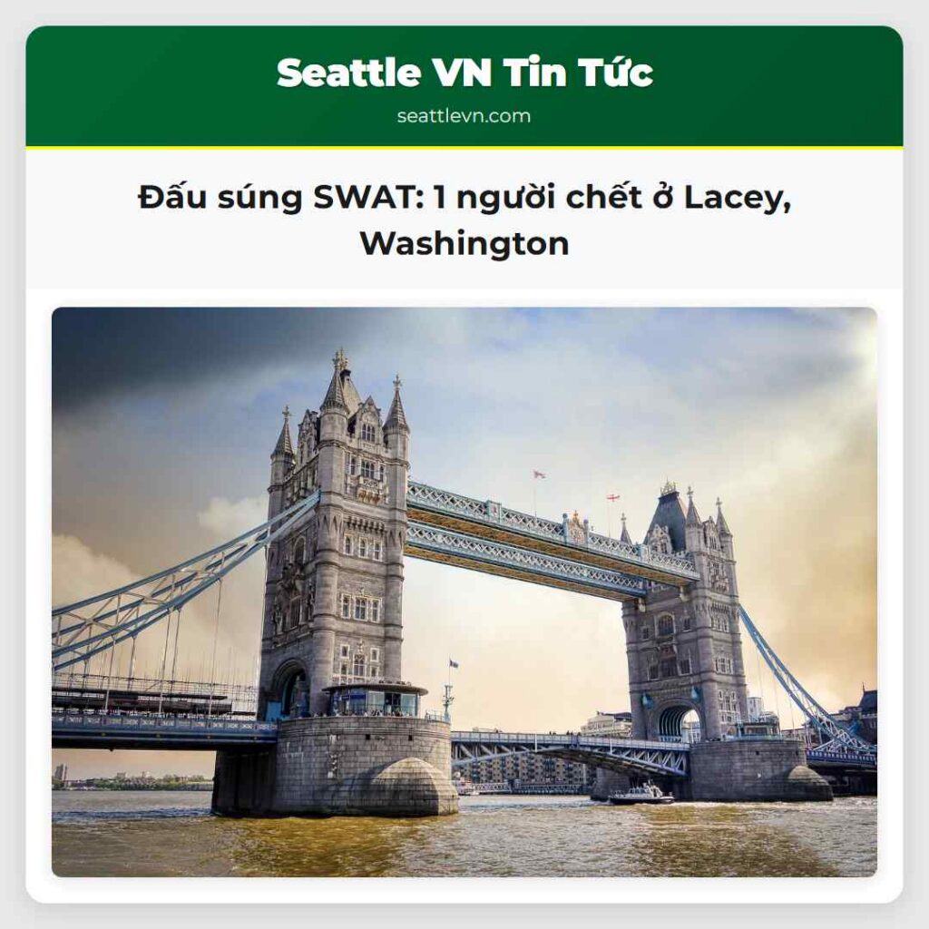 Đấu súng SWAT: 1 người chết ở Lacey, Washington