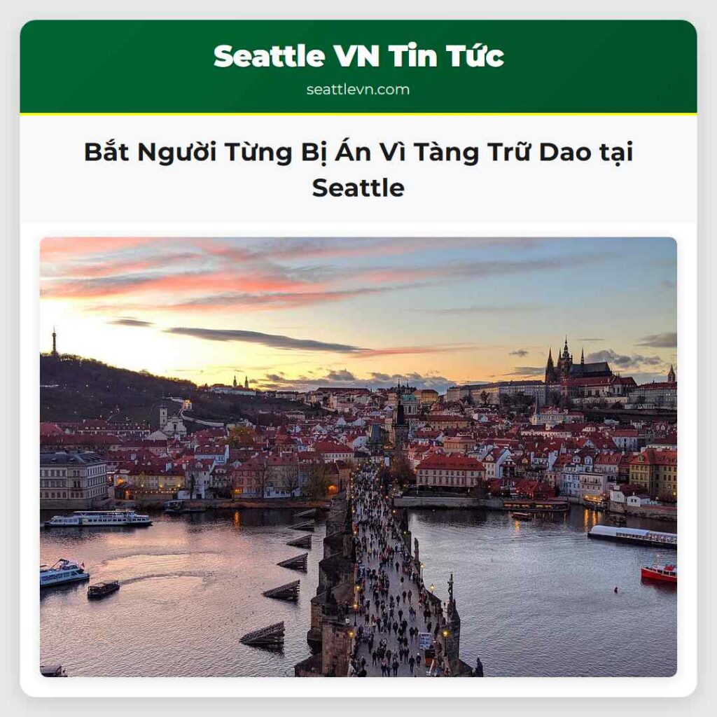 Bắt Người Từng Bị Án Vì Tàng Trữ Dao tại Seattle