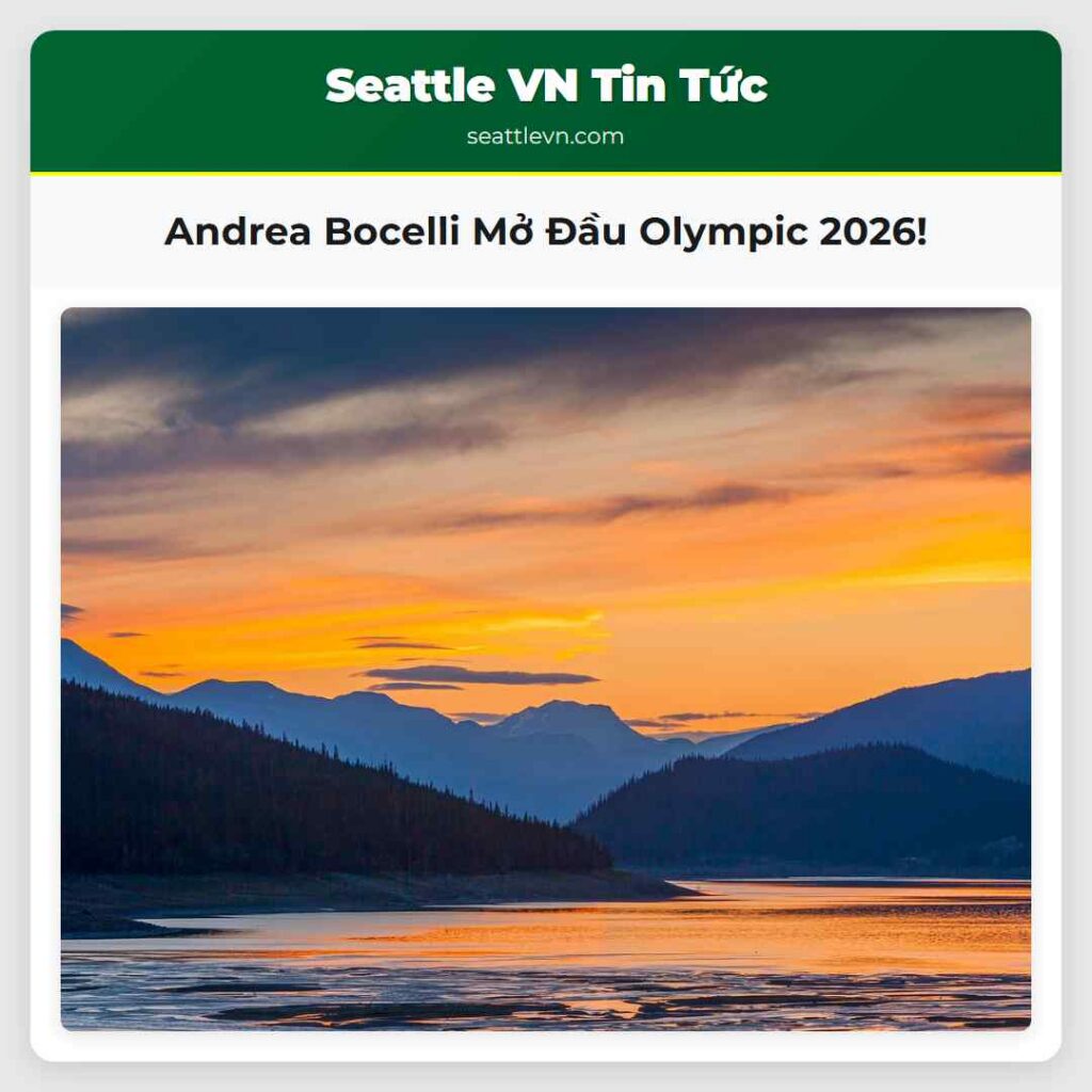 Andrea Bocelli Mở Đầu Olympic 2026!