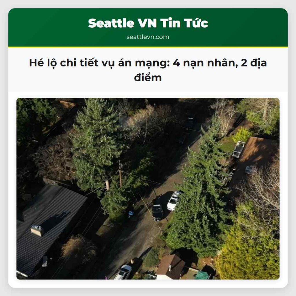 Hé lộ chi tiết vụ án mạng: 4 nạn nhân, 2 địa điểm