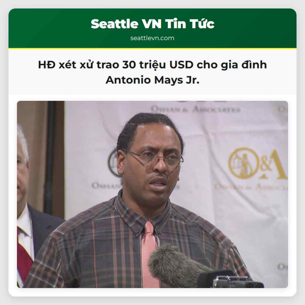 HĐ xét xử trao 30 triệu USD cho gia đình Antonio