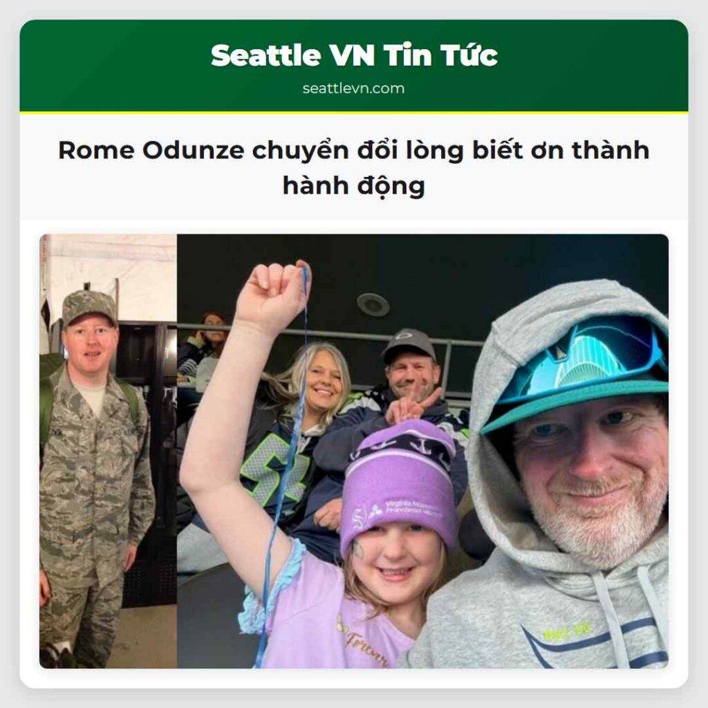 Rome Odunze chuyển đổi lòng biết ơn thành hành