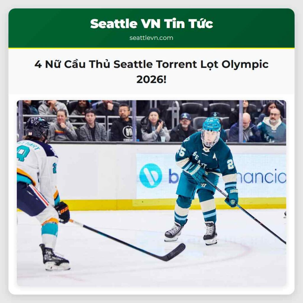 4 Nữ Cầu Thủ Seattle Torrent Lọt Olympic 2026!
