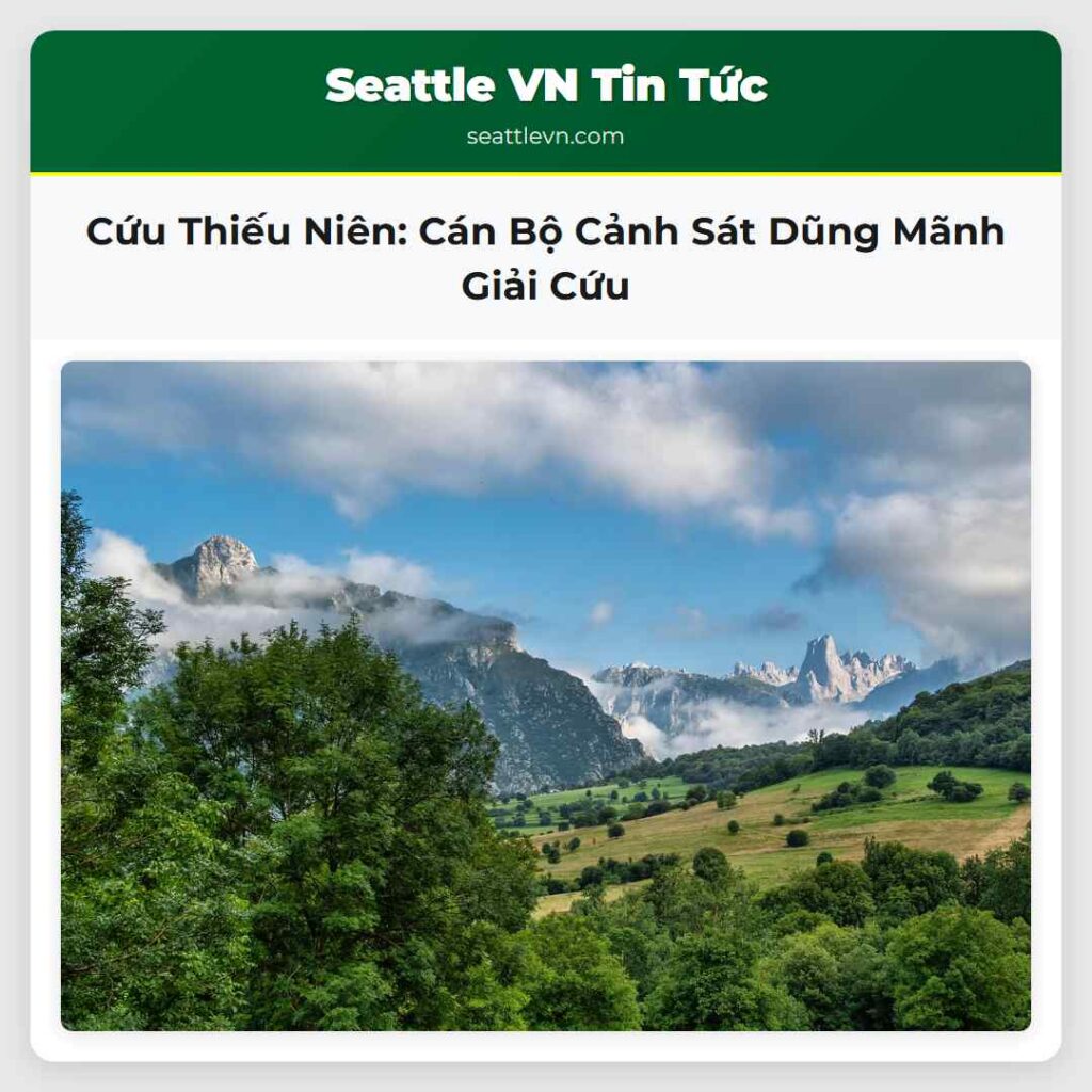 Cứu Thiếu Niên: Cán Bộ Cảnh Sát Dũng Mãnh Giải Cứu