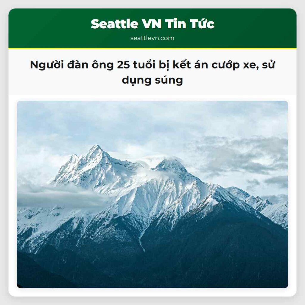 Người đàn ông 25 tuổi bị kết án cướp xe, sử dụng