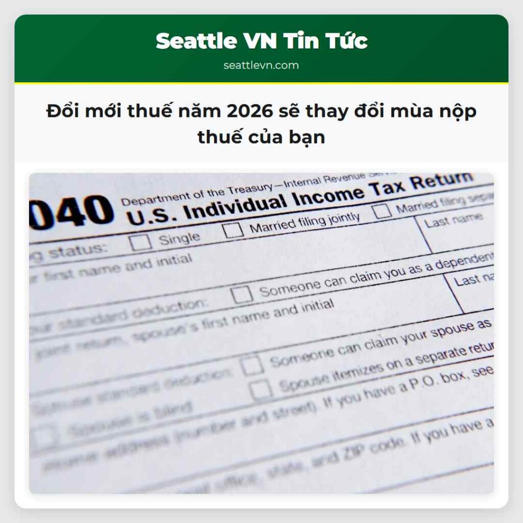 Đổi mới thuế năm 2026 sẽ thay đổi mùa nộp thuế