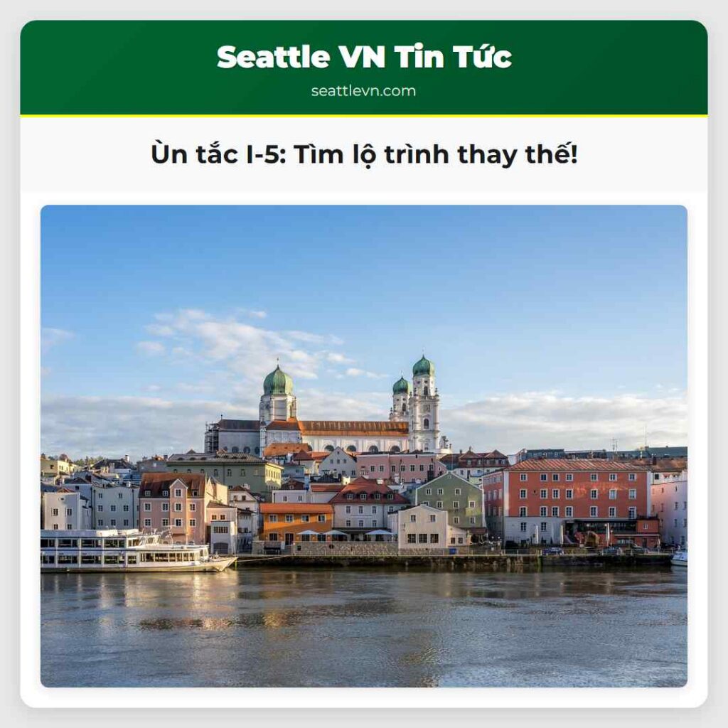 Ùn tắc I-5: Tìm lộ trình thay thế!