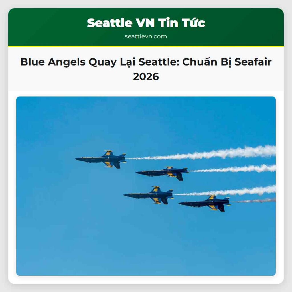 Blue Angels Quay Lại Seattle: Chuẩn Bị Seafair