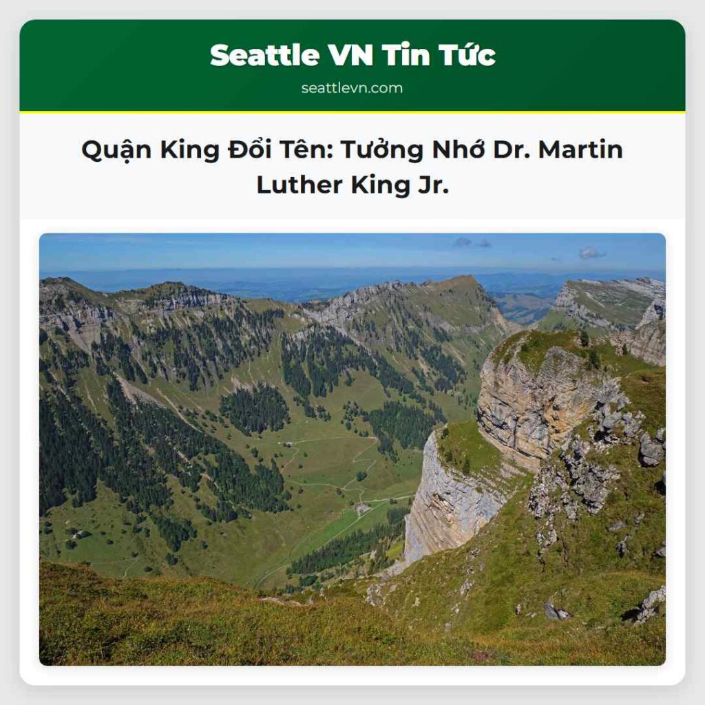 Quận King Đổi Tên: Tưởng Nhớ Dr. Martin Luther