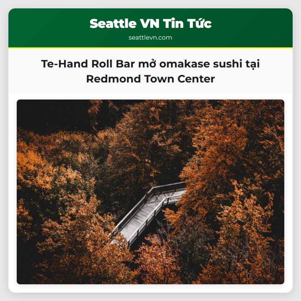 Te-Hand Roll Bar mở omakase sushi tại Redmond