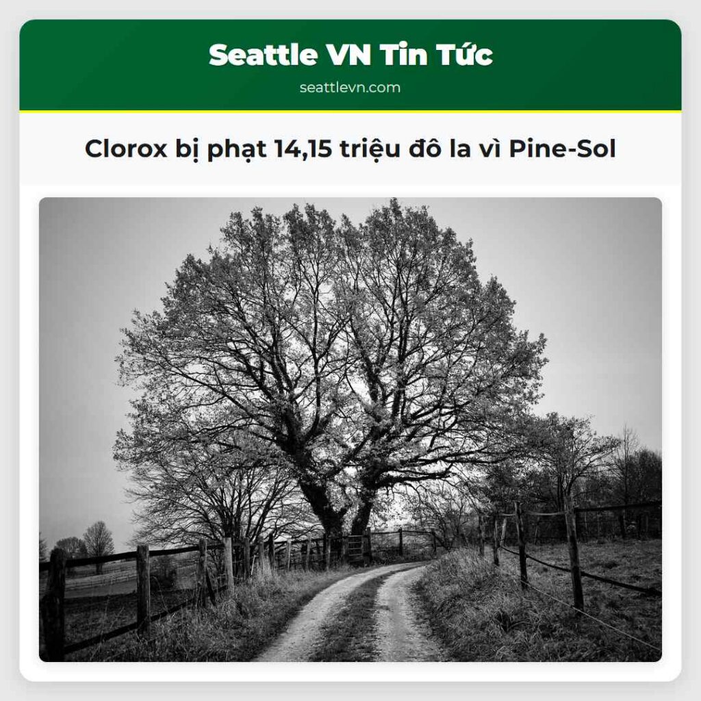 Clorox bị phạt 14,15 triệu đô la vì Pine-Sol