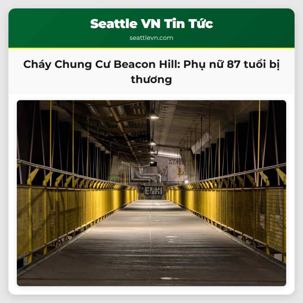 Cháy Chung Cư Beacon Hill: Phụ nữ 87 tuổi bị