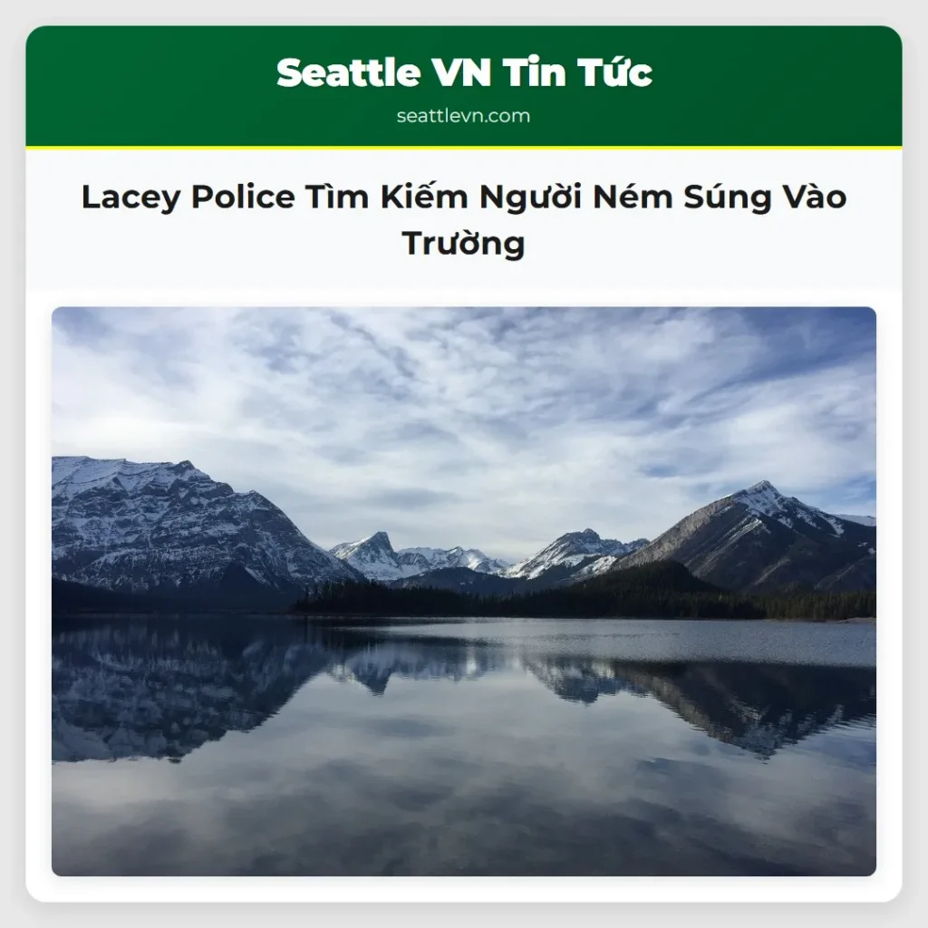 Lacey Police Tìm Kiếm Người Ném Súng Vào Trường