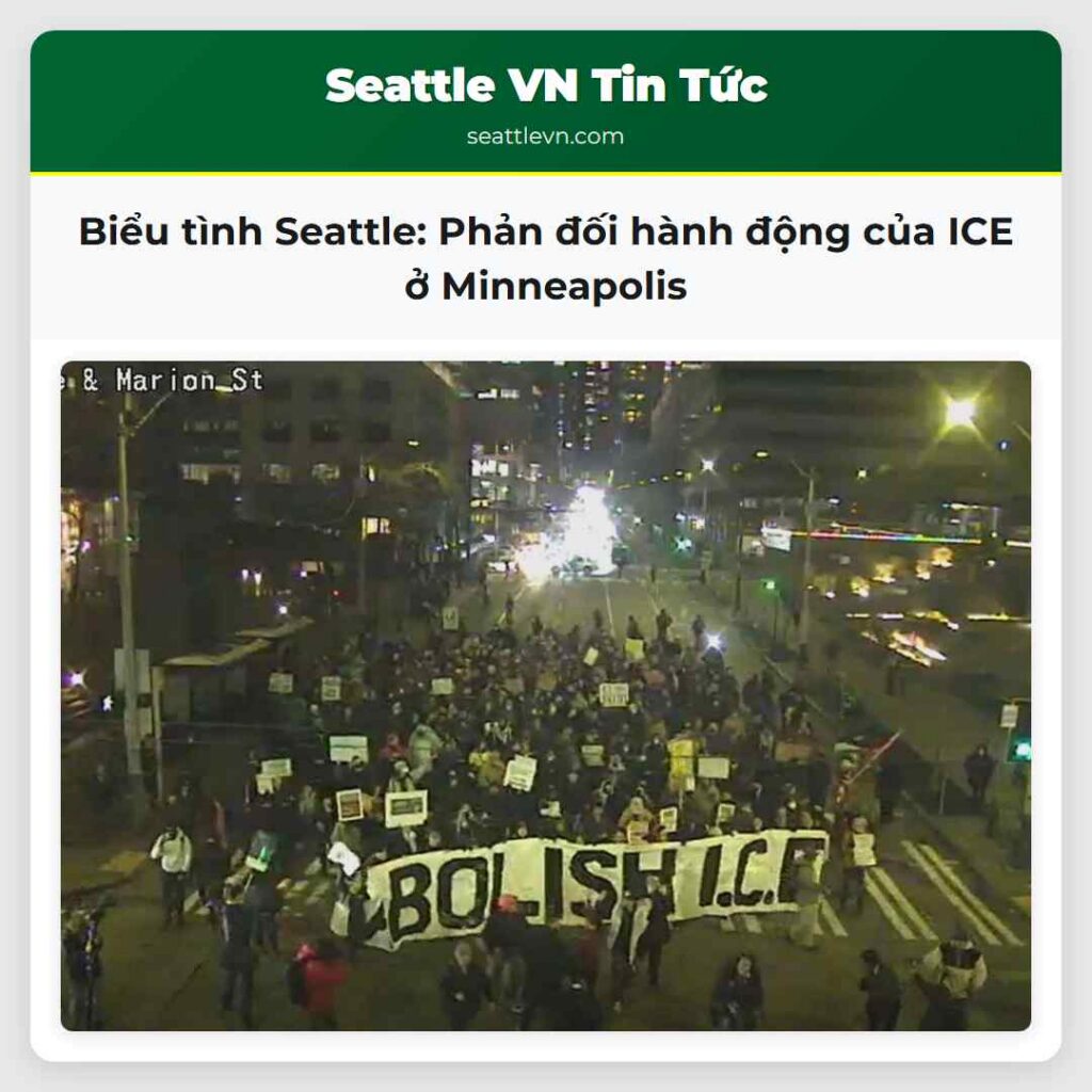 Biểu tình Seattle: Phản đối hành động của ICE ở