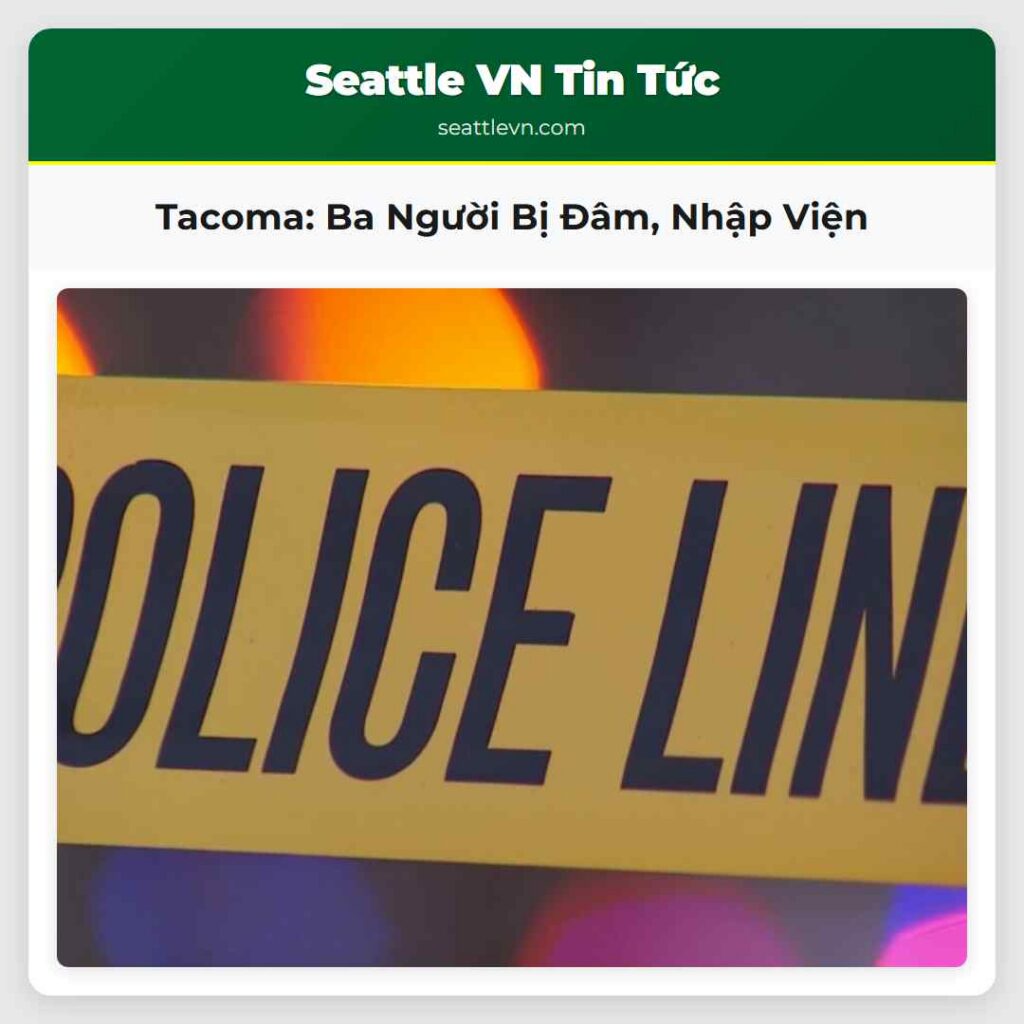 Tacoma: Ba Người Bị Đâm, Nhập Viện