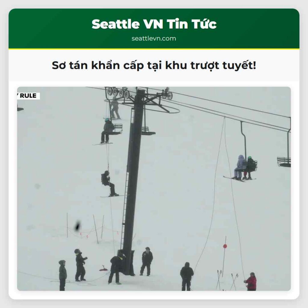 Sơ tán khẩn cấp tại khu trượt tuyết!