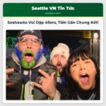 Người hâm mộ Seahawks ăn mừng chiến thắng đậm đà trước 49ers tiến gần hơn đến trận chung kết NFC
