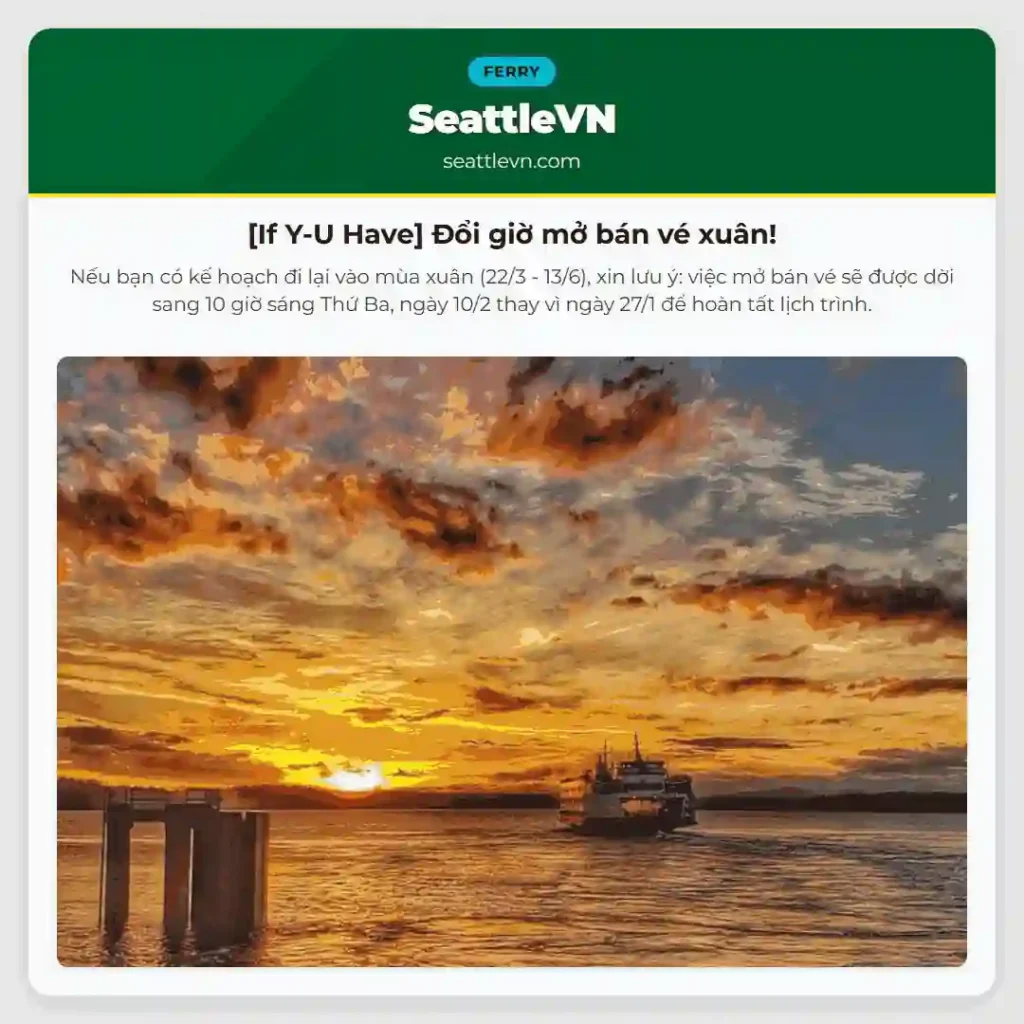 [If Y-U Have] Đổi giờ mở bán vé xuân!