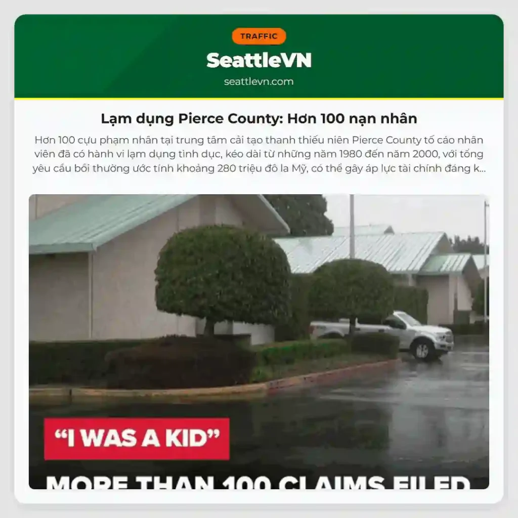 Lạm dụng Pierce County: Hơn 100 nạn nhân