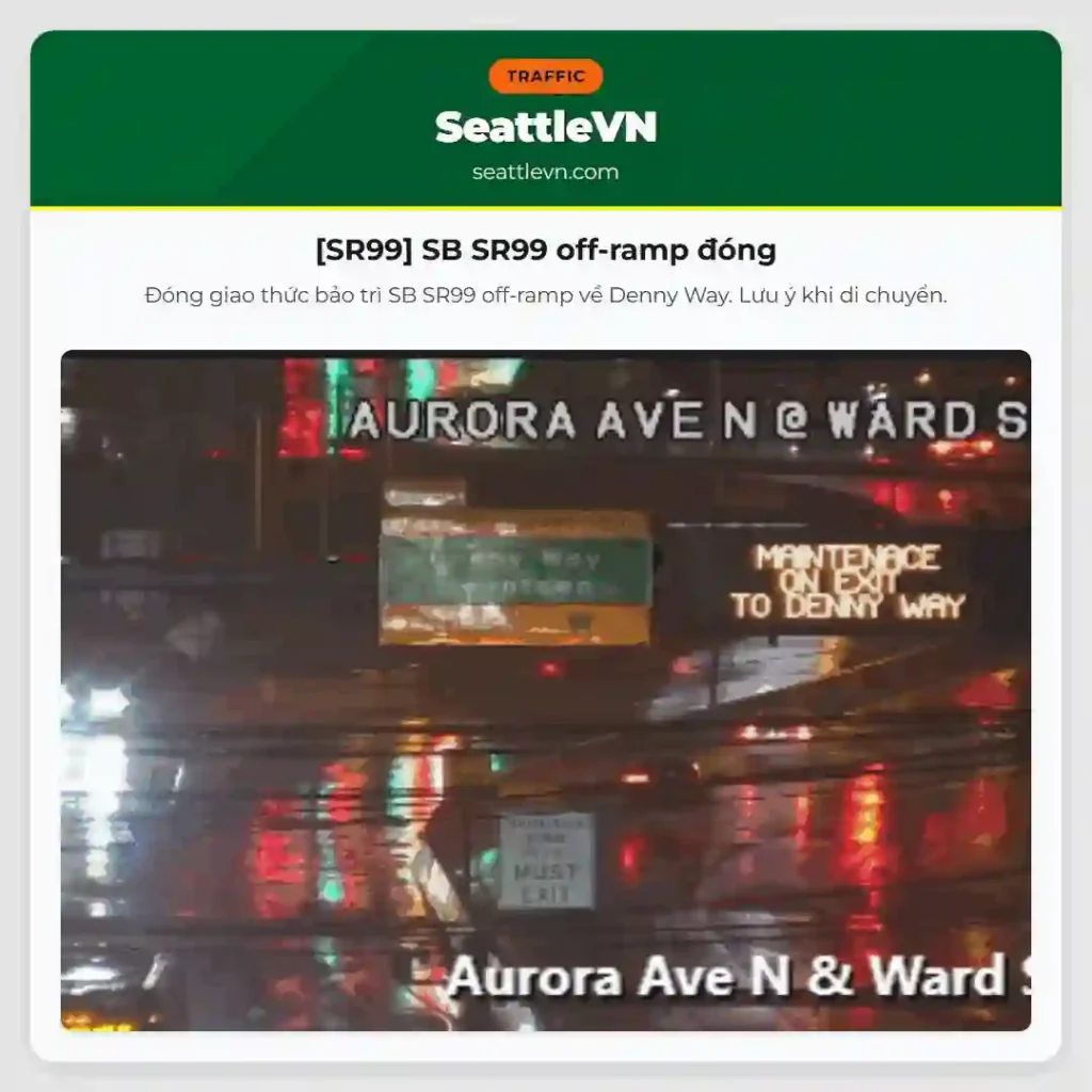 [SR99] SB SR99 off-ramp đóng