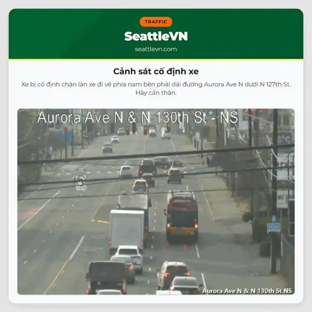 Cảnh sát cố định xe