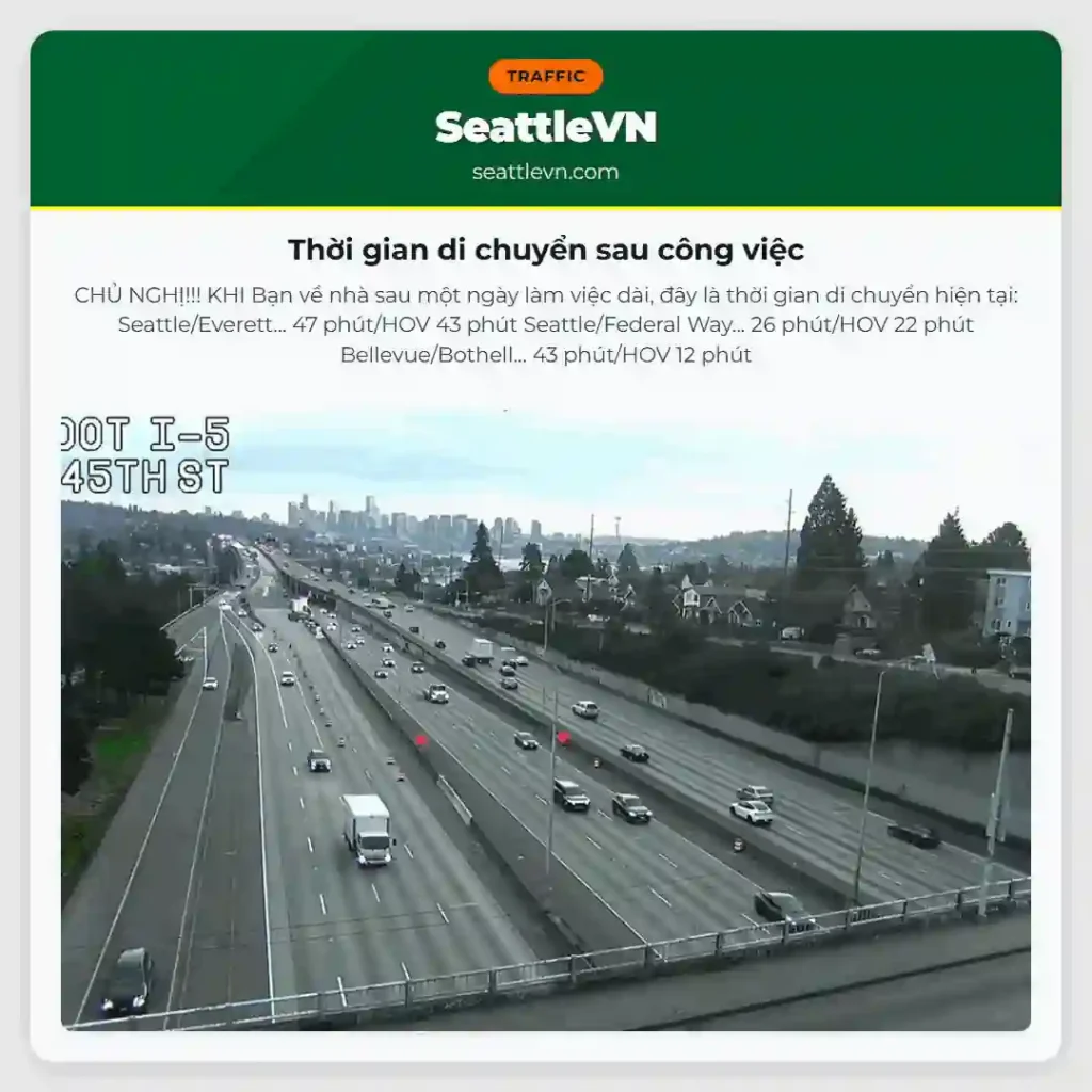 Thời gian di chuyển sau công việc