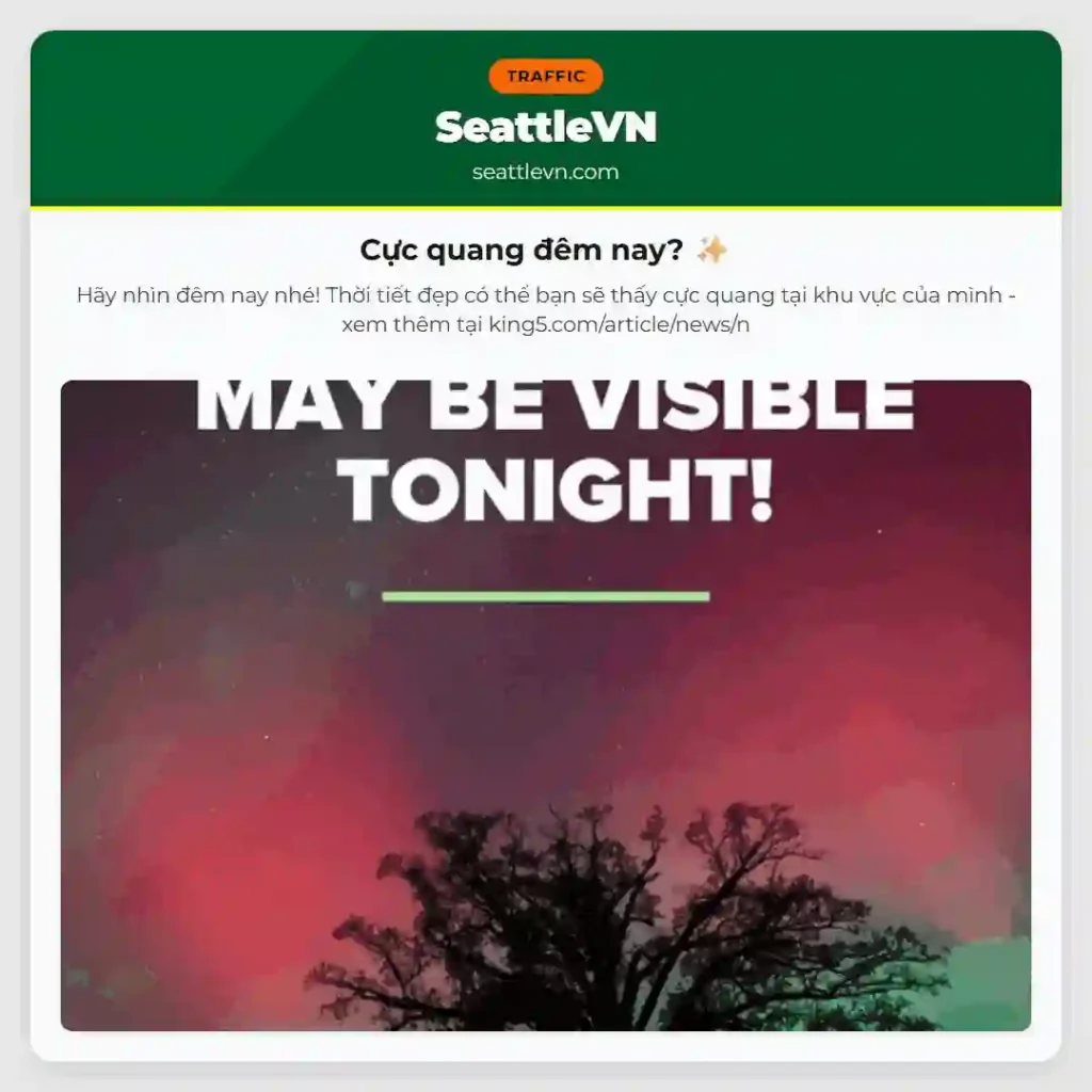 Cực quang đêm nay? ✨