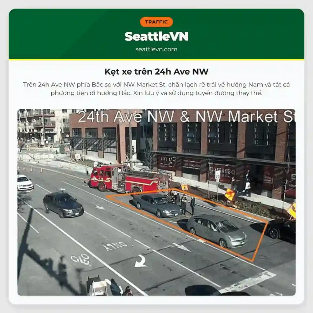 Kẹt xe trên 24h Ave NW