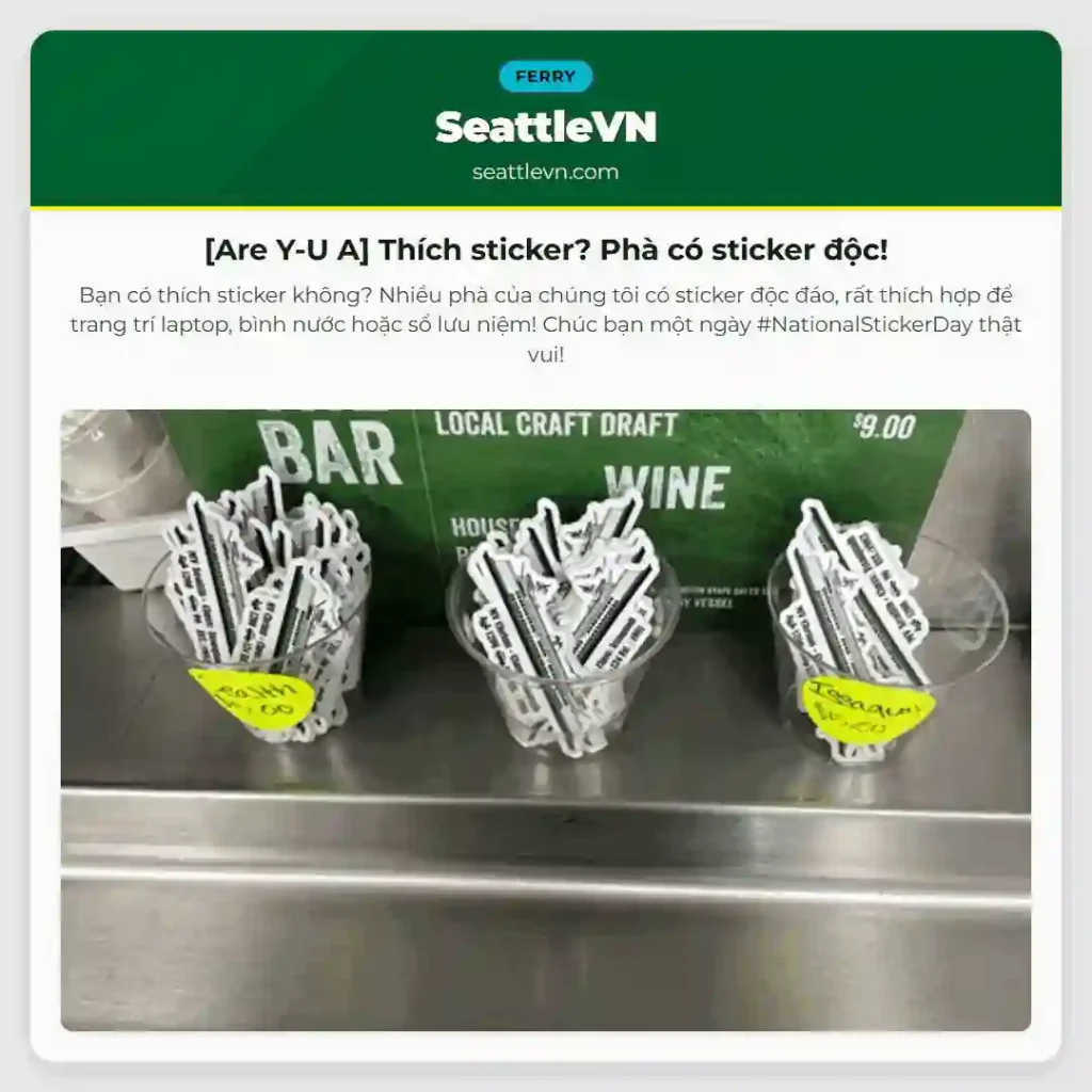 [Are Y-U A] Thích sticker? Phà có sticker độc!