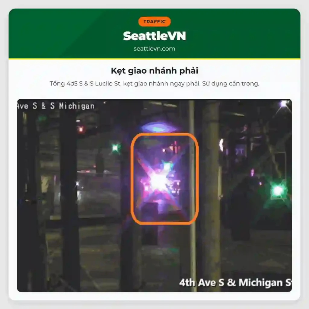 Kẹt giao nhánh phải