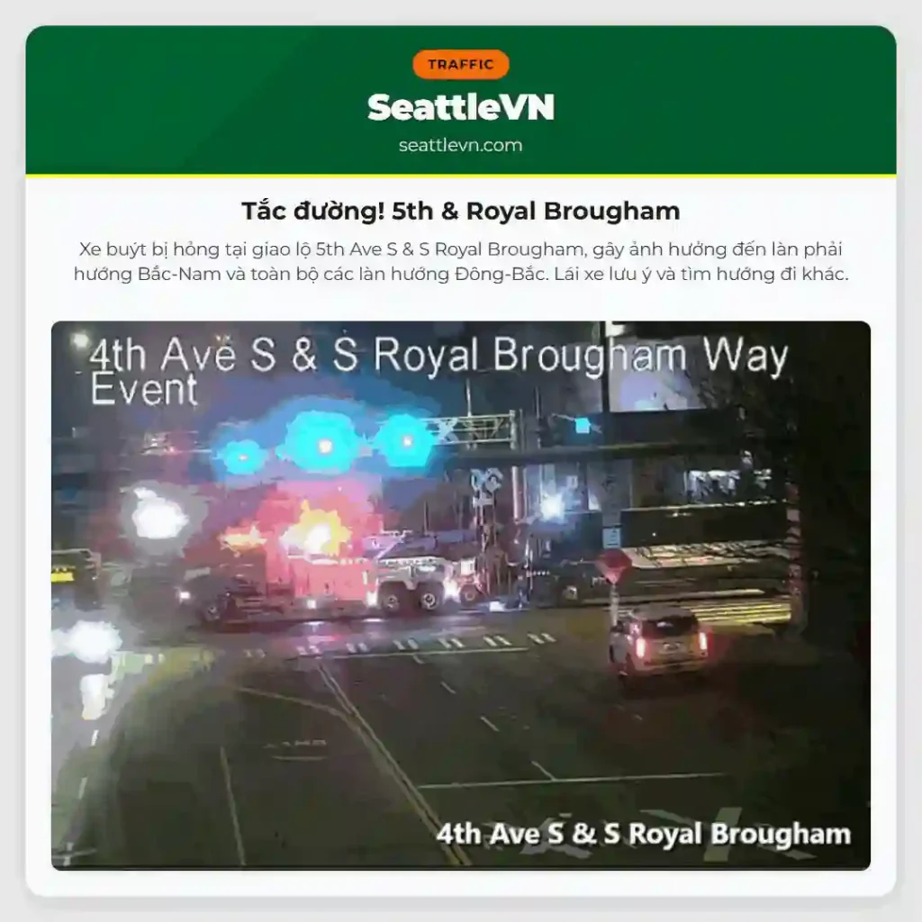 Tắc đường! 5th & Royal Brougham