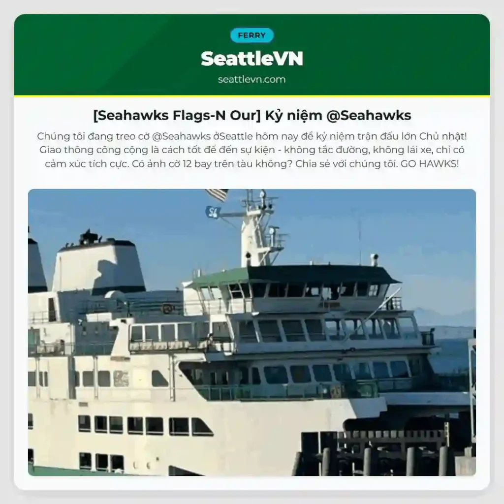 [Seahawks Flags-N Our] Kỷ niệm @Seahawks