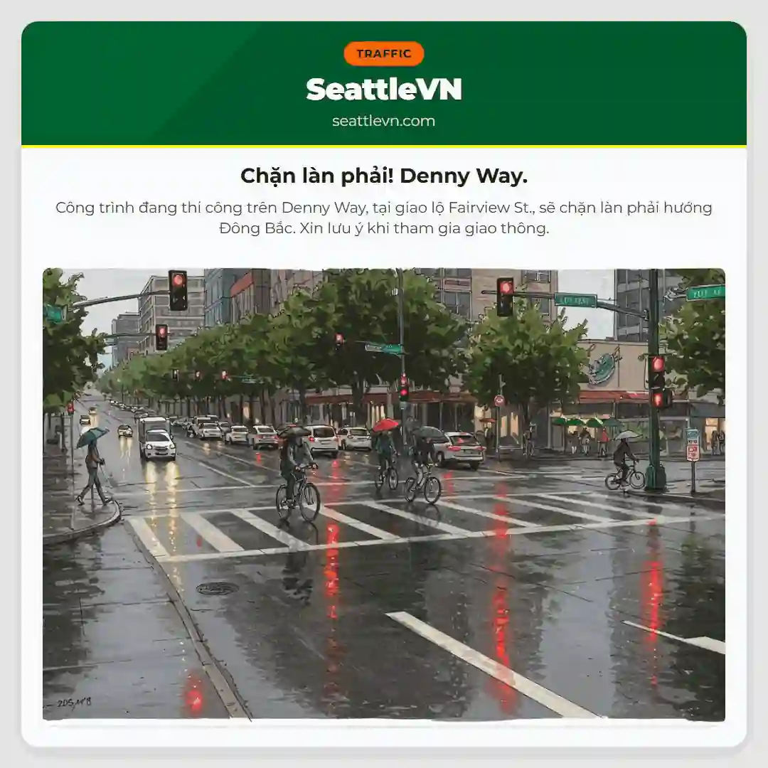 Chặn làn phải! Denny Way.