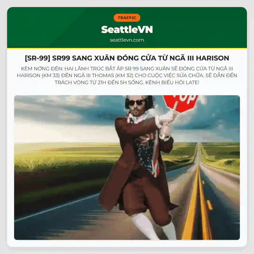 [SR-99] SR99 SANG XUÂN ĐÓNG CỬA TỪ NGÃ III HARISON