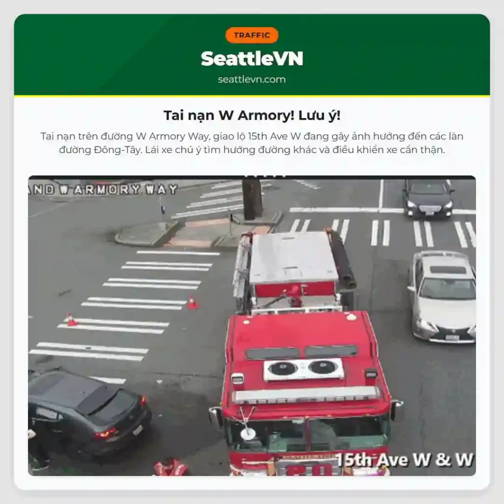 Tai nạn W Armory! Lưu ý!