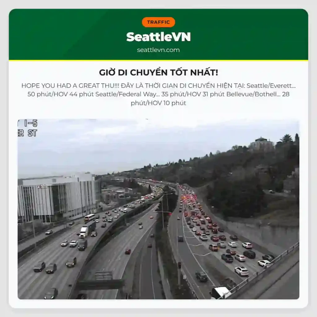 GIỜ DI CHUYỂN TỐT NHẤT!