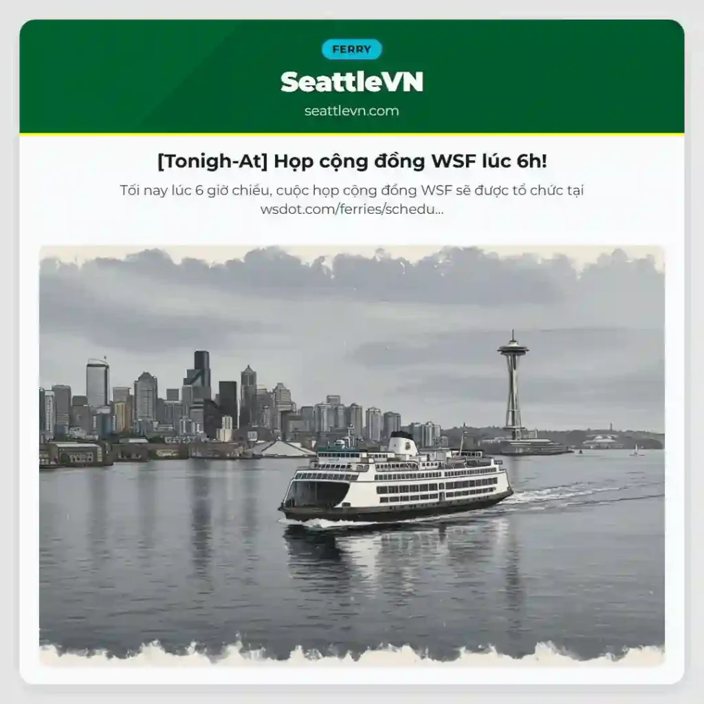 [Tonigh-At] Họp cộng đồng WSF lúc 6h!