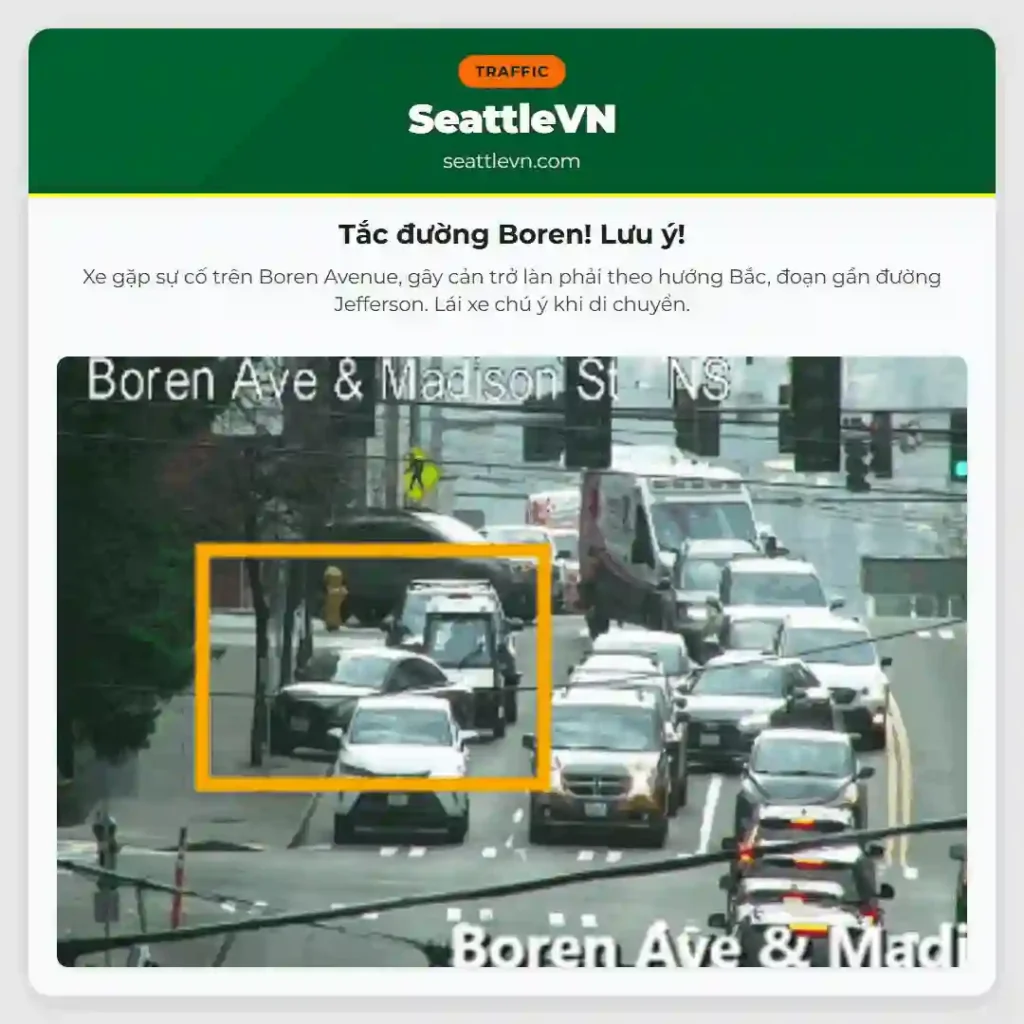 Tắc đường Boren! Lưu ý!