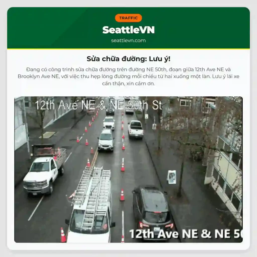 Sửa chữa đường: Lưu ý!