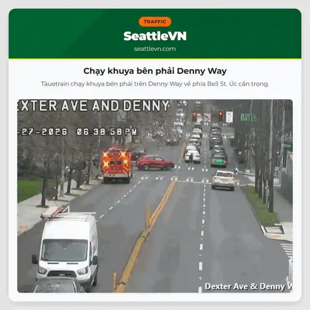 Chạy khuya bên phải Denny Way