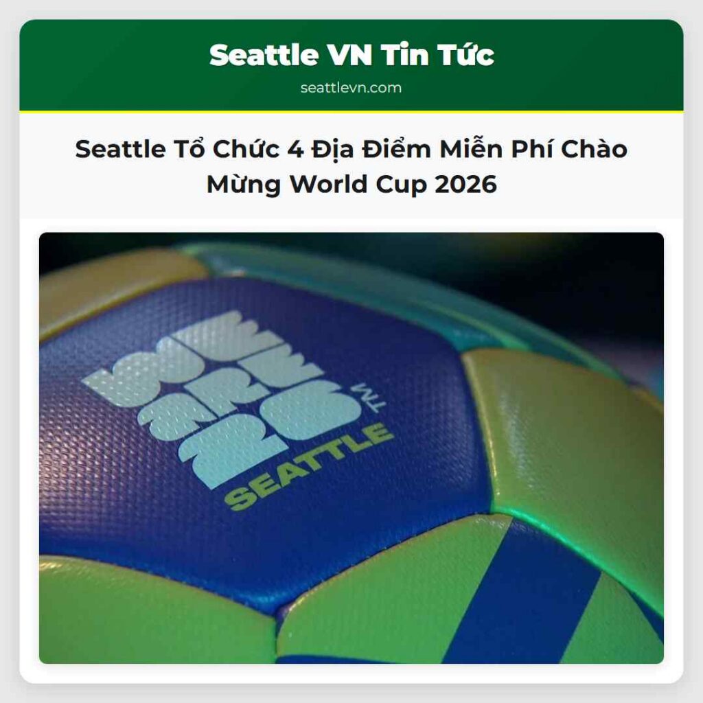 Seattle Tổ Chức 4 Địa Điểm Miễn Phí Chào Mừng